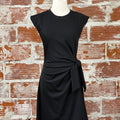 Little Black Knotted Dress-151 Dresses - Short-Little Bird Boutique