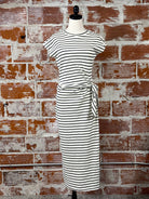 Joy Knot Dress in Navy Stripe-151 Dresses - Short-Little Bird Boutique