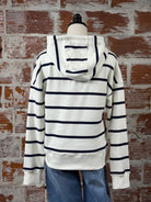 Thread and Supply Avalon Hoodie in Ivory and Navy-142 Sweatshirts & Hoodies-Little Bird Boutique