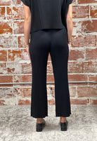 Dex Ribbed Sweater Pants in Black-220 Pants-Little Bird Boutique