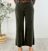 Kut from the Kloth Meg Fab Ab High Rise Pants in Pewter Green-220 Pants-Little Bird Boutique