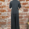 Jolie Wide Leg Joggers in Charcoal-220 Pants-Little Bird Boutique