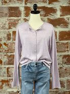 Thread and Supply Della Cardigan Sweater in Lavender-132 - Sweaters S/S (Dec - May)-Little Bird Boutique