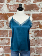 Graceful Camisole in Duck Blue-111 - Woven Top F/W (June- Nov)-Little Bird Boutique