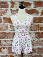 Z Supply Amour Ditsy Shorts in Pink Floral-240 Loungewear/Intimates-Little Bird Boutique