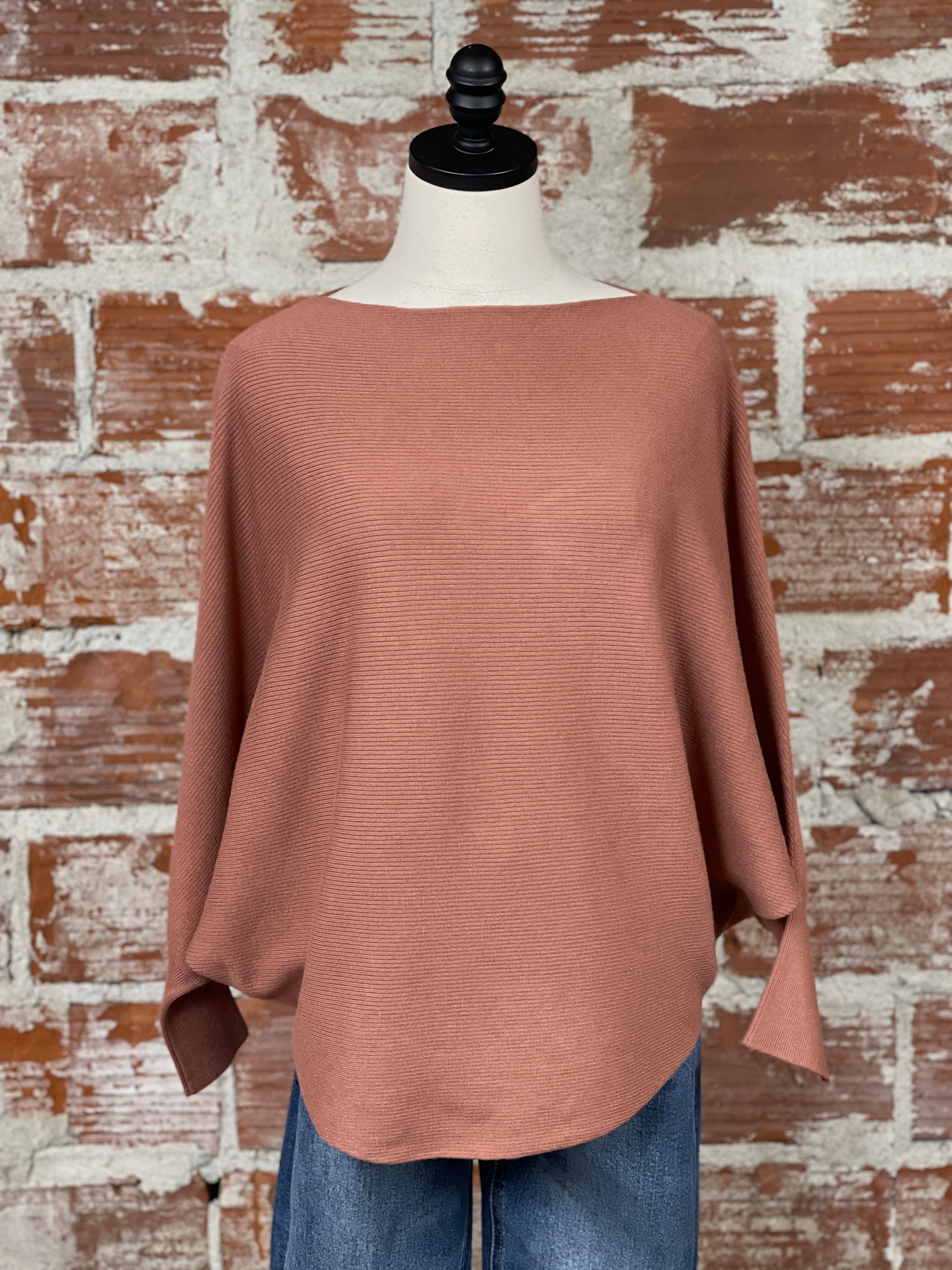 Kerisma Ryu Overlay Sweater in Rose-131 - Sweaters F/W (June - Nov)-Little Bird Boutique