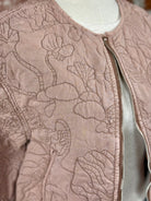 Dex Floral Quilted Bomber Jacket in Faded Rose-141 Outerwear Coats & Jackets-Little Bird Boutique