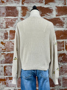 Dex Embroidered Cardigan in Natural-132 - Sweaters S/S (Dec - May)-Little Bird Boutique