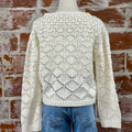 Dex Crochet Sweater in Ecru-132 - Sweaters S/S (Dec - May)-Little Bird Boutique