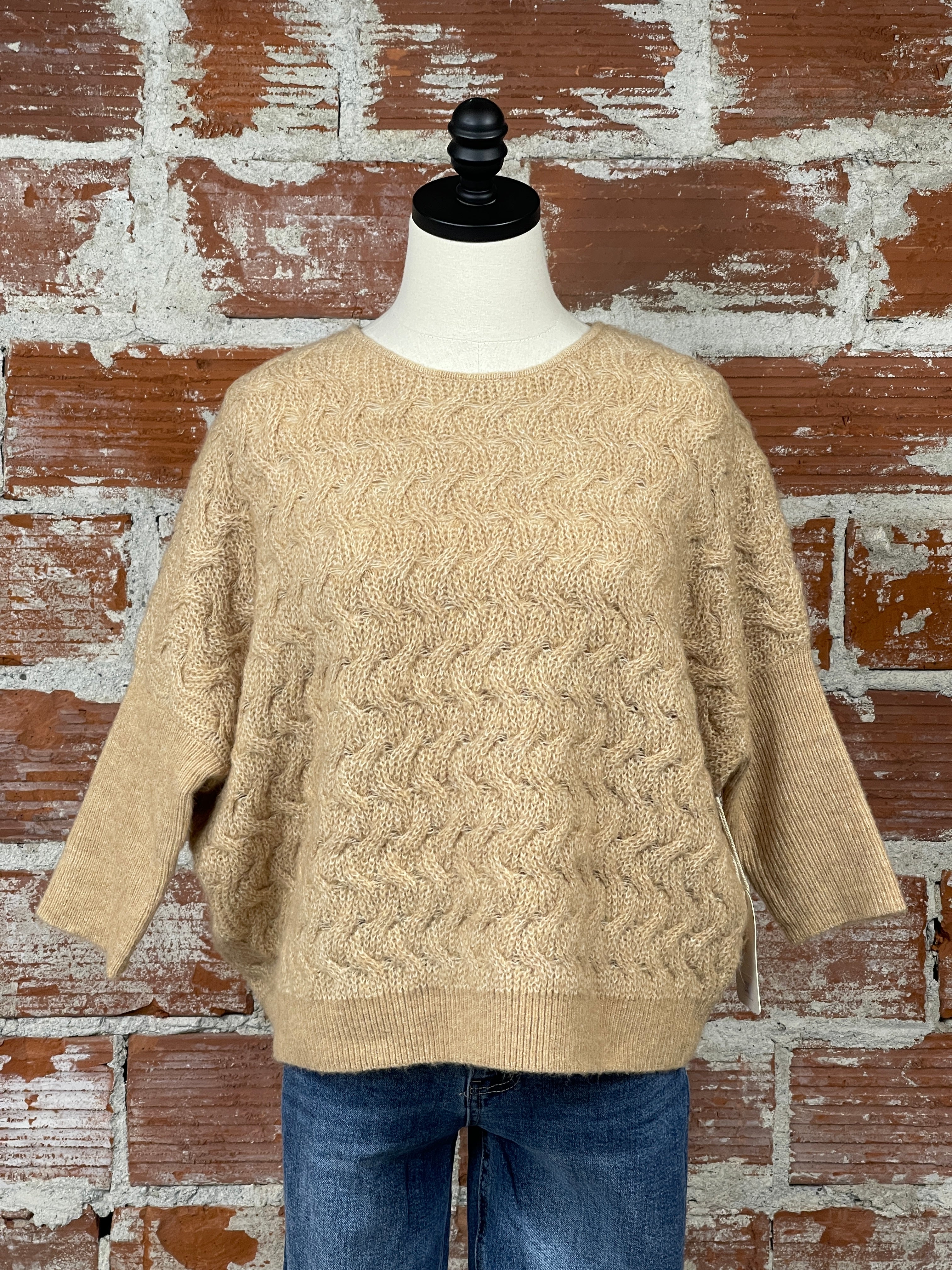 Kerisma Nash Sweater in Camel-131 - Sweaters F/W (June - Nov)-Little Bird Boutique