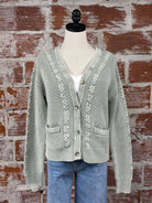 Flag and Anthem Whitney Braided Cardigan in Sage-132 - Sweaters S/S (Dec - May)-Little Bird Boutique