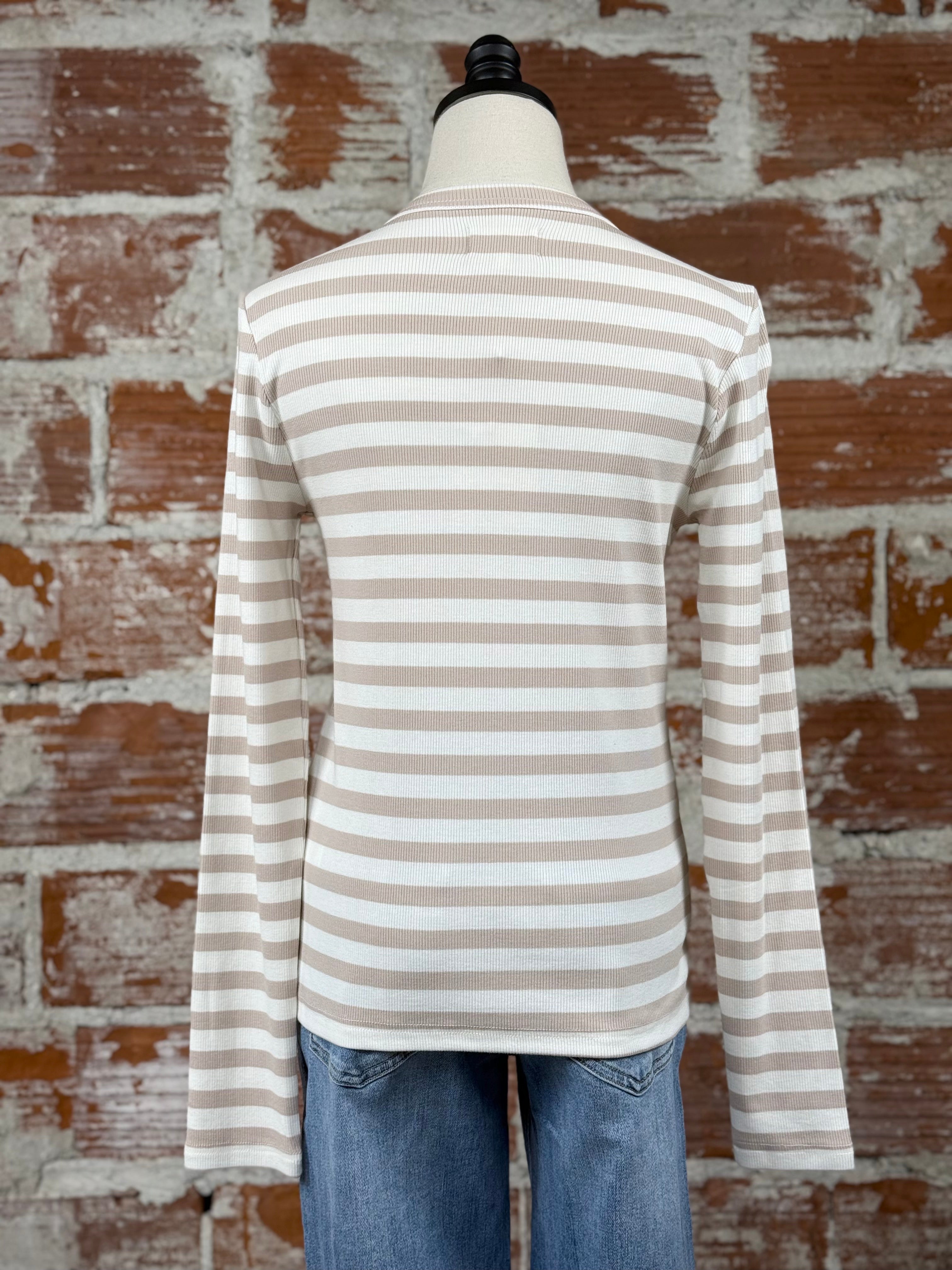 Thread and Supply Jess top in Tan-122 - Jersey Tops S/S (Dec - May)-Little Bird Boutique