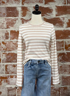 Thread and Supply Jess top in Tan-122 - Jersey Tops S/S (Dec - May)-Little Bird Boutique