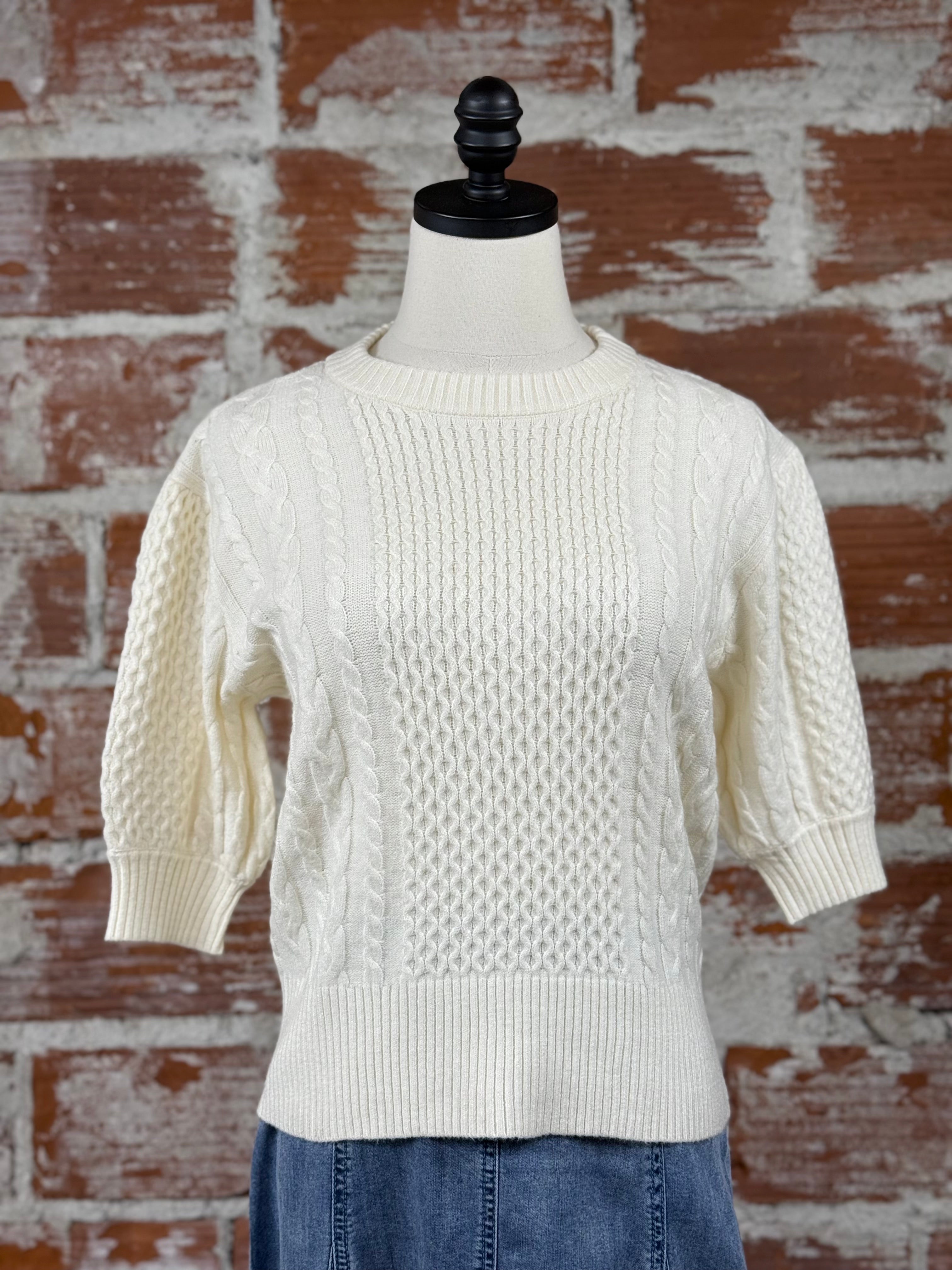 Nibe Sweater in Birch-132 - Sweaters S/S (Dec - May)-Little Bird Boutique