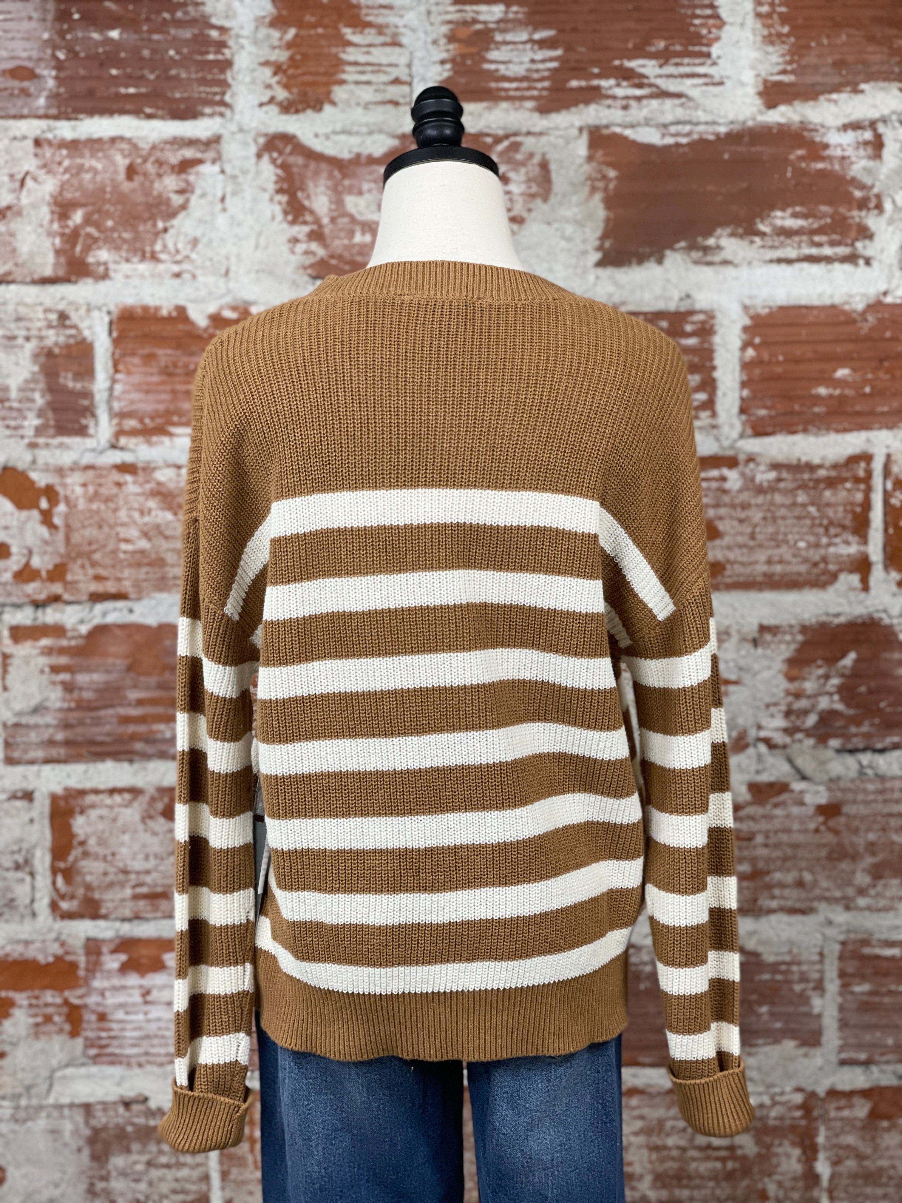 Matty M Madison Sweater in Camel-131 - Sweaters F/W (June - Nov)-Little Bird Boutique