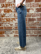 KUT from the Kloth Meg High Rise in Family Wash-210 Denim-Little Bird Boutique