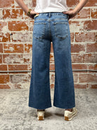 KUT from the Kloth Meg High Rise in Family Wash-210 Denim-Little Bird Boutique