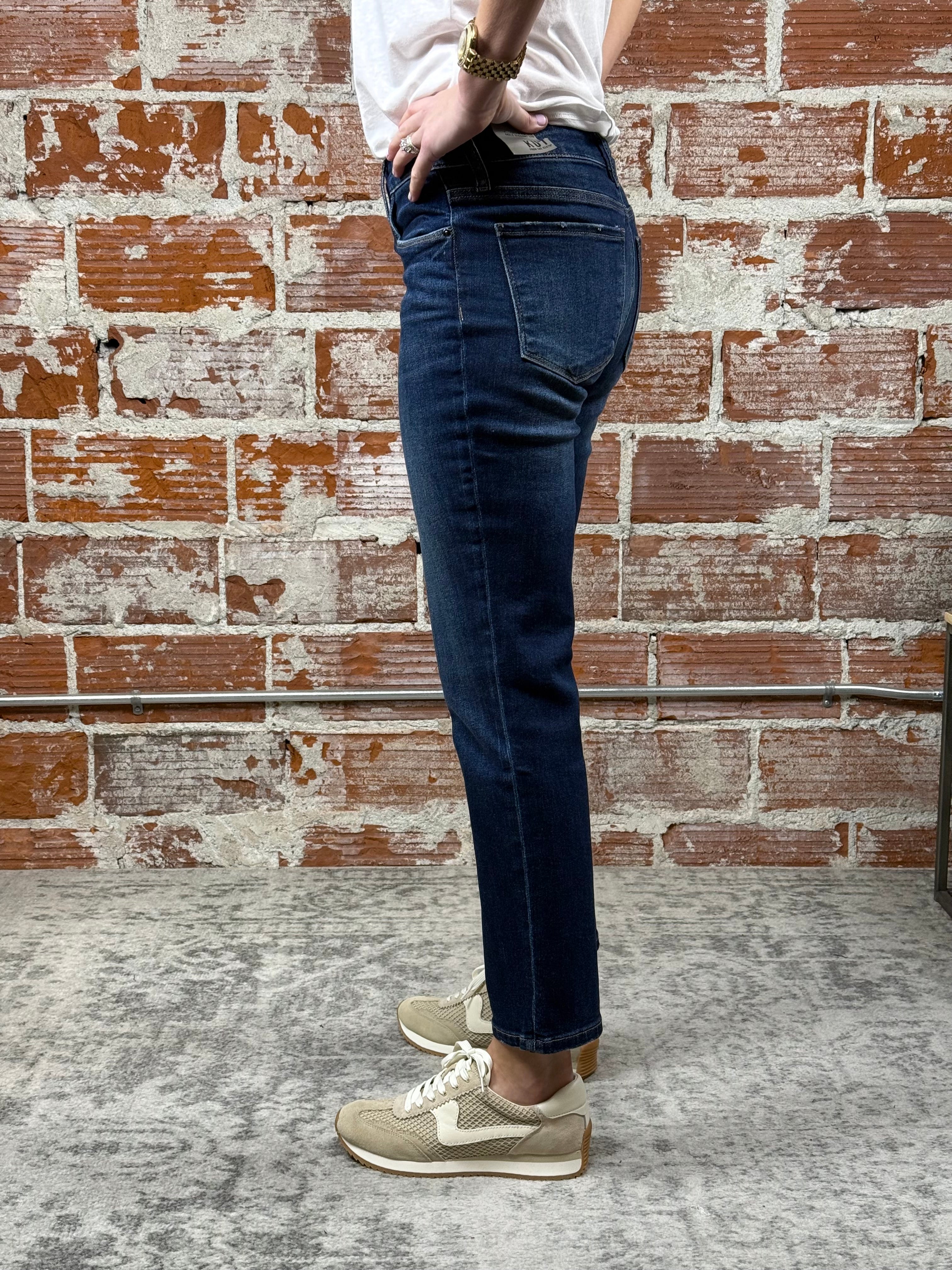 KUT from the Kloth Reese Denim in Enchantment With Dark Stone-210 Denim-Little Bird Boutique