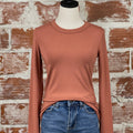 Lizzy Top in Brick-121 - Jersey Tops F/W (June - Nov)-Little Bird Boutique