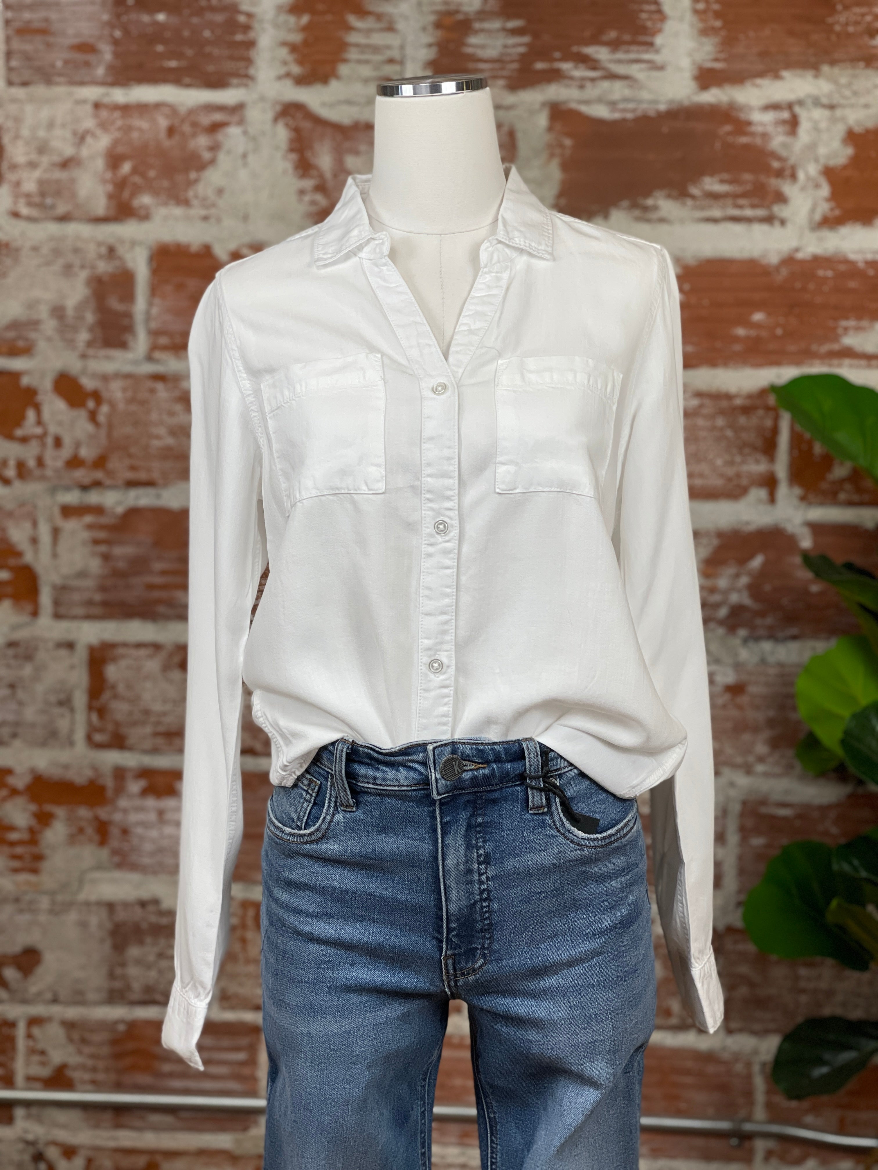 Thread & Supply Ginger Top in White-112 - Woven Top S/S (Jan - June)-Little Bird Boutique