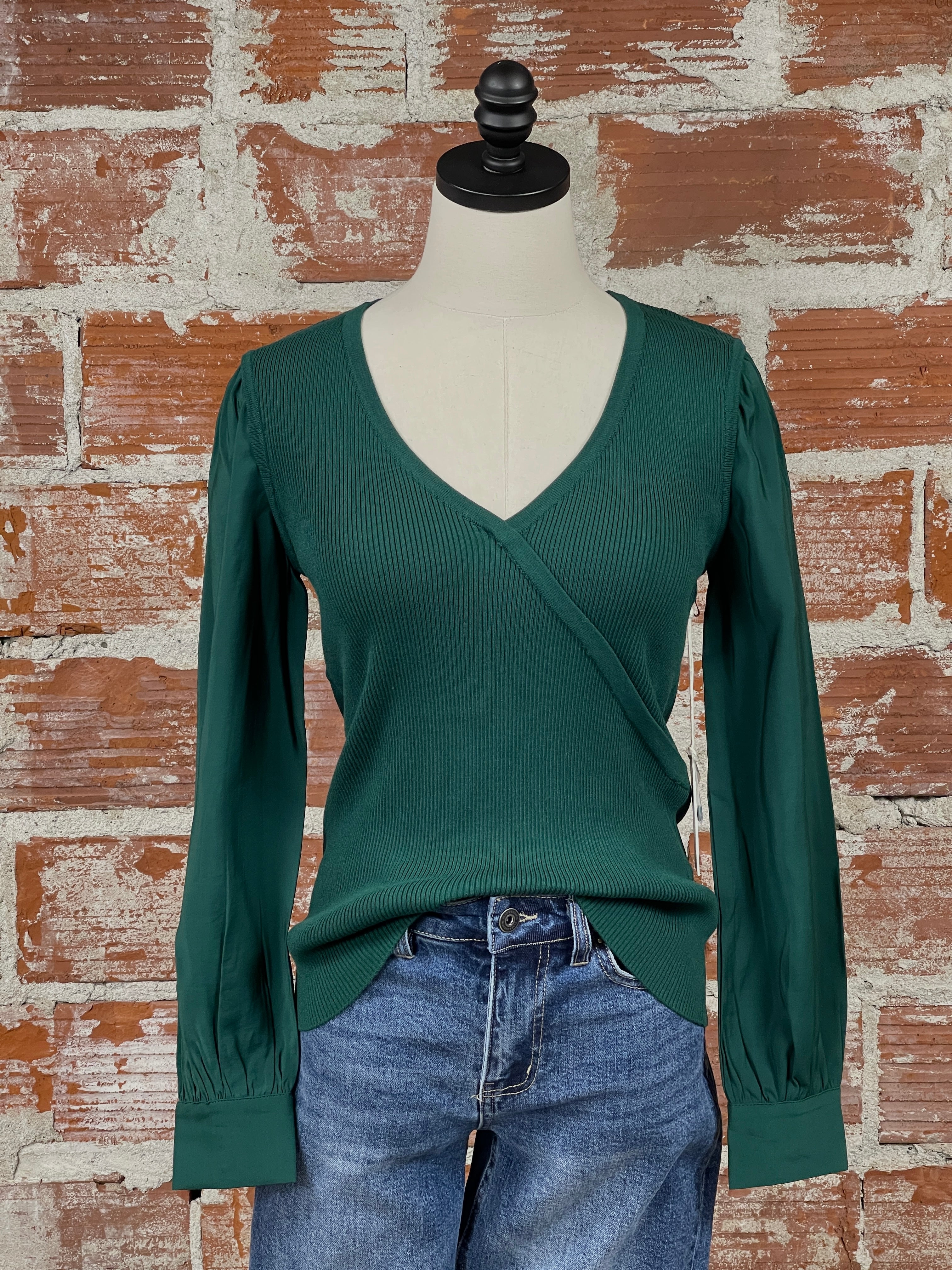 Another Love Darcy Top in Forest-121 - Jersey Tops F/W (June - Nov)-Little Bird Boutique