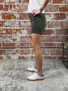 Flag and Anthem Pixley Shorts in Olive-232 Shorts-Little Bird Boutique