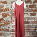 Etonia Jumpsuit in Brick-160 Jumpsuits/ Rompers-Little Bird Boutique