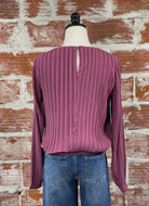 Dex Pleated Blouse in Light Plum-111 - Woven Top F/W (June- Nov)-Little Bird Boutique