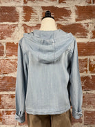 Thread and Supply Jackie Hooded Jacket in Sun Wash-145 Denim Jackets-Little Bird Boutique