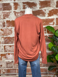 Veronica M Cupro Top in Spice-122 Jersey Tops - Long Sleeve-Little Bird Boutique