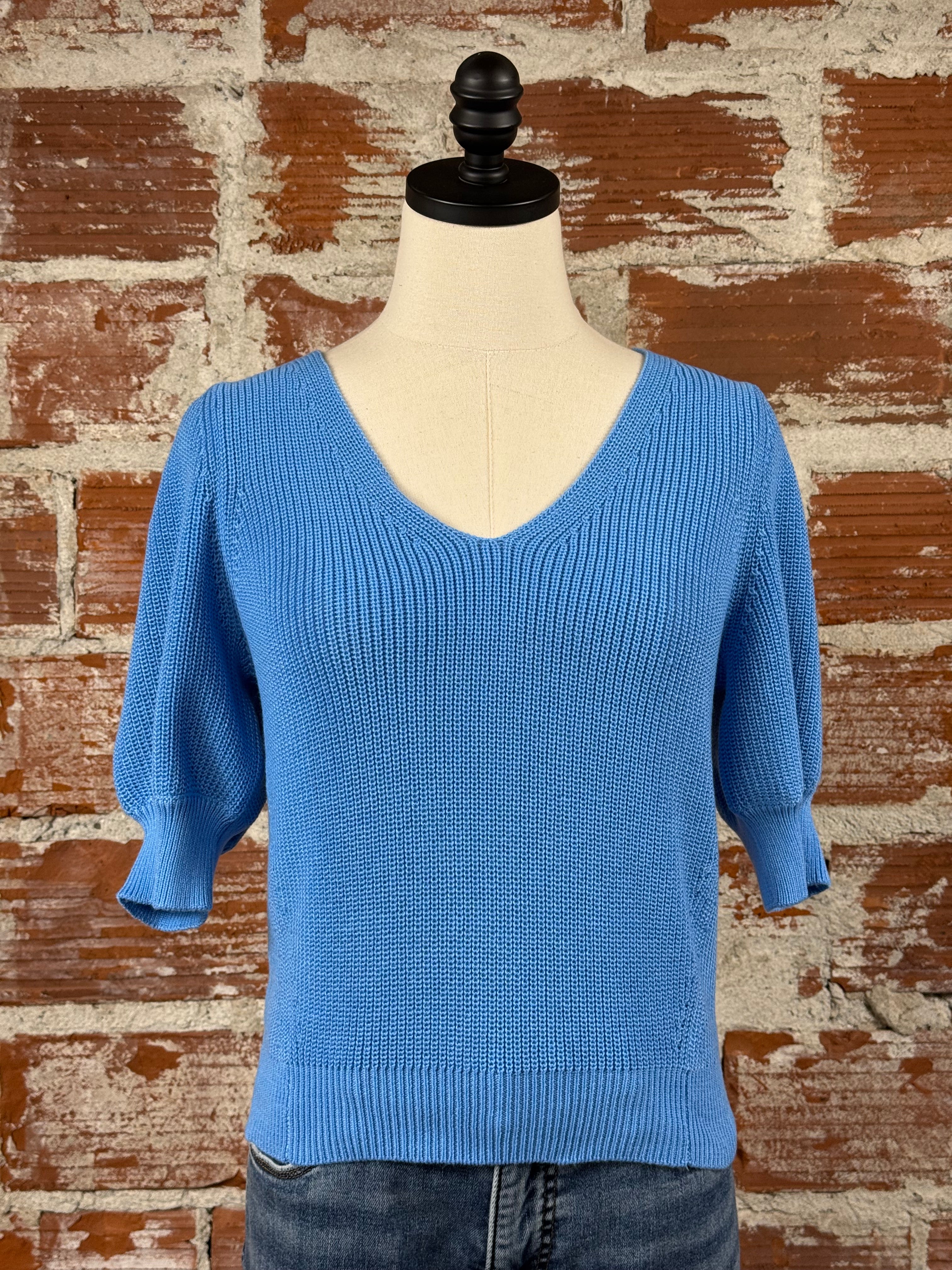Gentle Fawn Phoebe Sweater in Capri Blue-132 - Sweaters S/S (Dec - May)-Little Bird Boutique