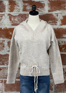 Flag and Anthem Brantly Hoodie Sweater in Cream-131 - Sweaters F/W (June - Nov)-Little Bird Boutique