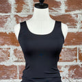 Tanith Second Skin Tank Top in Black-122 - Jersey Tops S/S (Dec - May)-Little Bird Boutique
