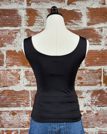 Tanith Second Skin Tank Top in Black-122 - Jersey Tops S/S (Dec - May)-Little Bird Boutique