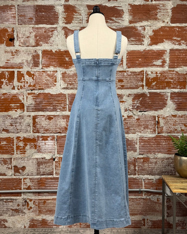 Summer Nights Denim Dress-152 Dresses - Long-Little Bird Boutique