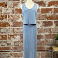 Z Supply Sloan V Neck Tank in Medium Indigo-122 - Jersey Tops S/S (Dec - May)-Little Bird Boutique