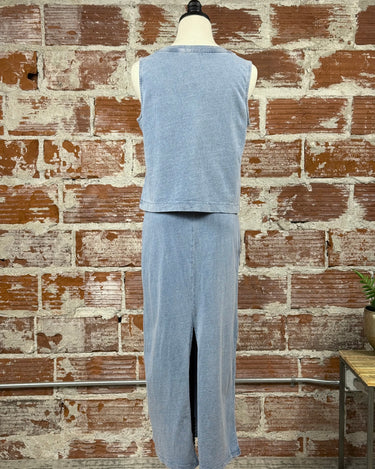 Z Supply Sloan V Neck Tank in Medium Indigo-122 - Jersey Tops S/S (Dec - May)-Little Bird Boutique