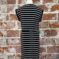 Fresno Dress in Black and White Stripe-151 Dresses - Short-Little Bird Boutique