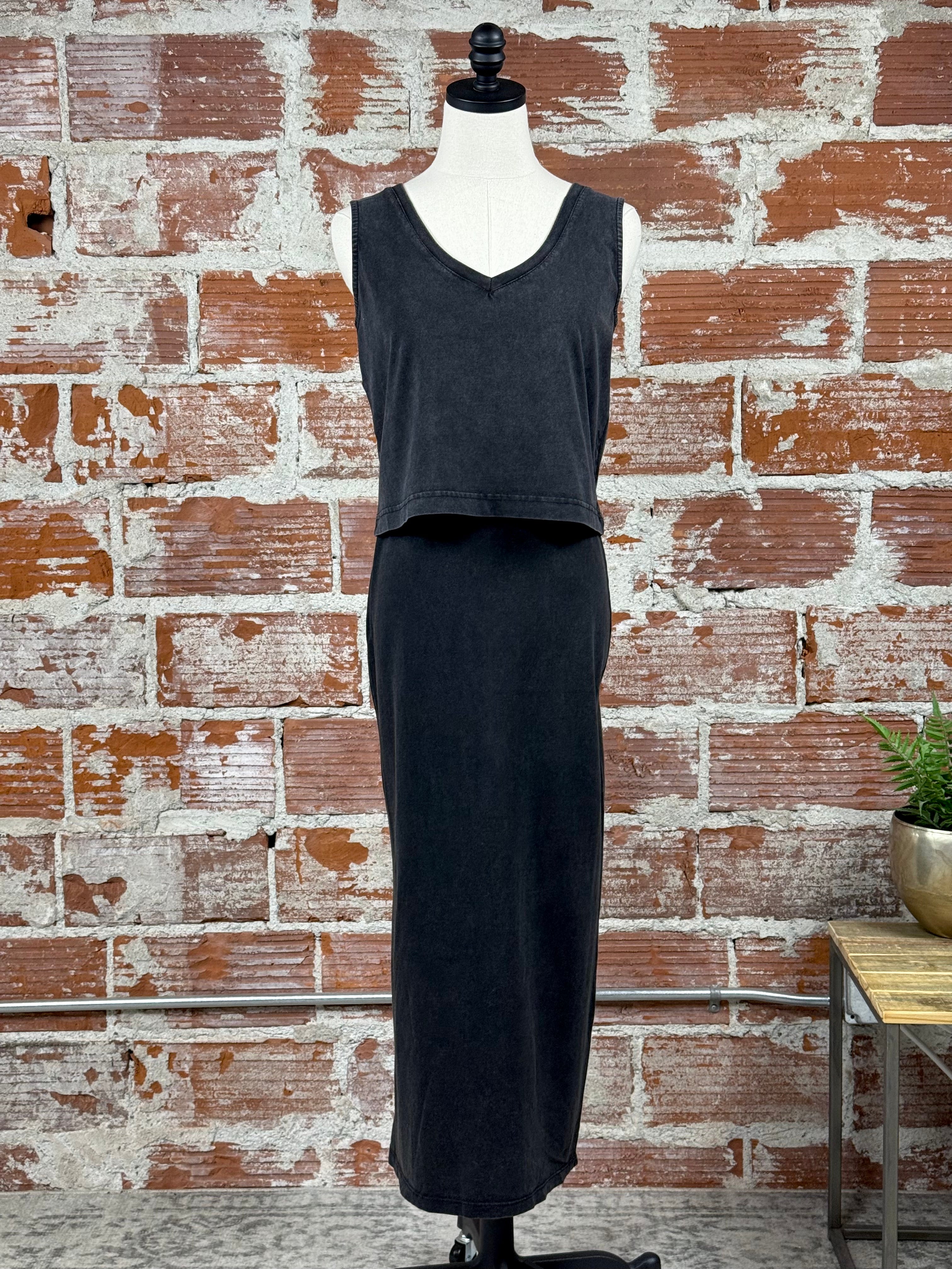 Z Supply Sloan V Neck Tank in Black-122 - Jersey Tops S/S (Dec - May)-Little Bird Boutique