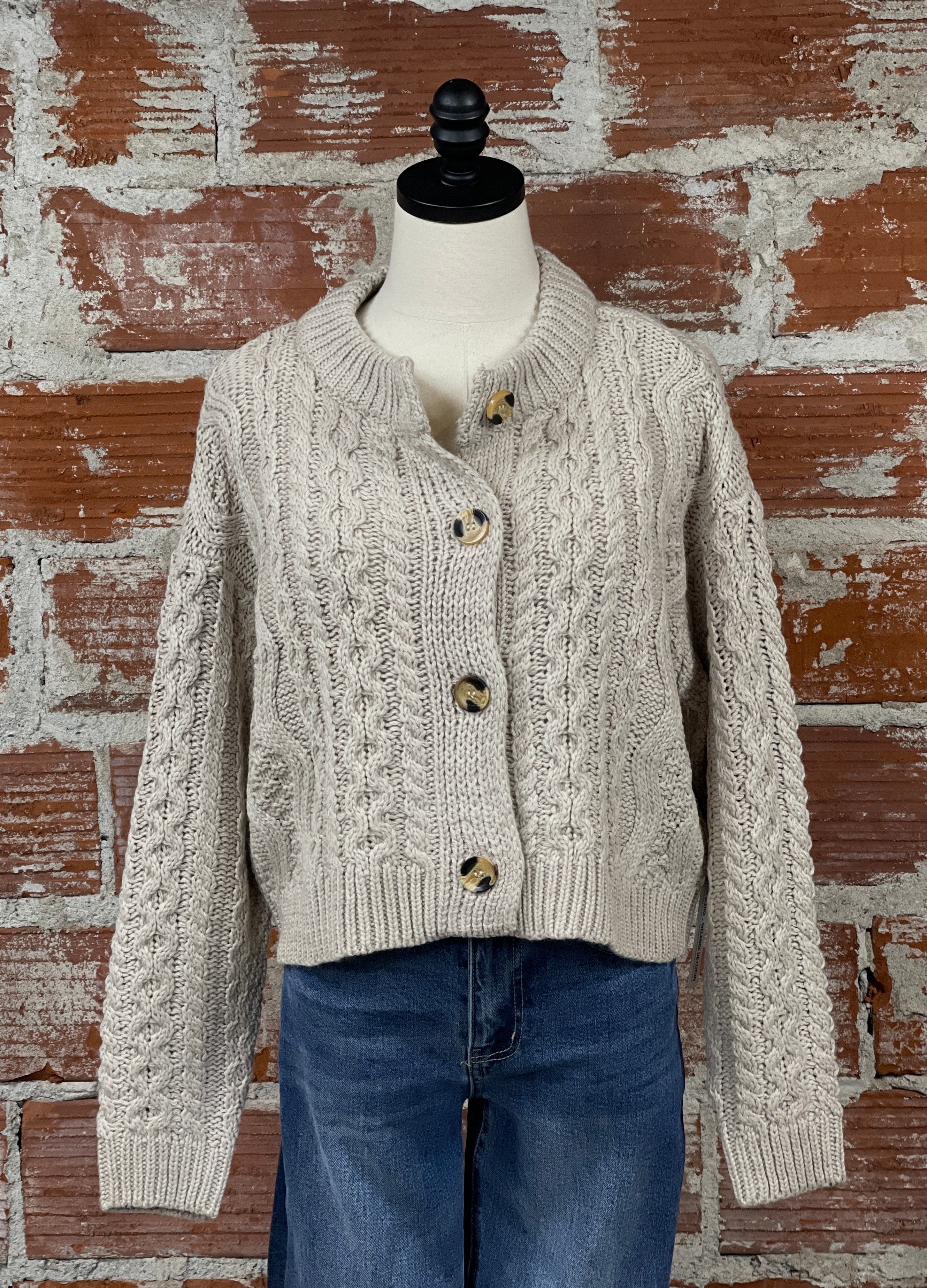 Ulrica Sweater in Sanded Stone-131 - Sweaters F/W (June - Nov)-Little Bird Boutique