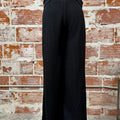 Dex Textured Flowy Pants in Black-220 Pants-Little Bird Boutique
