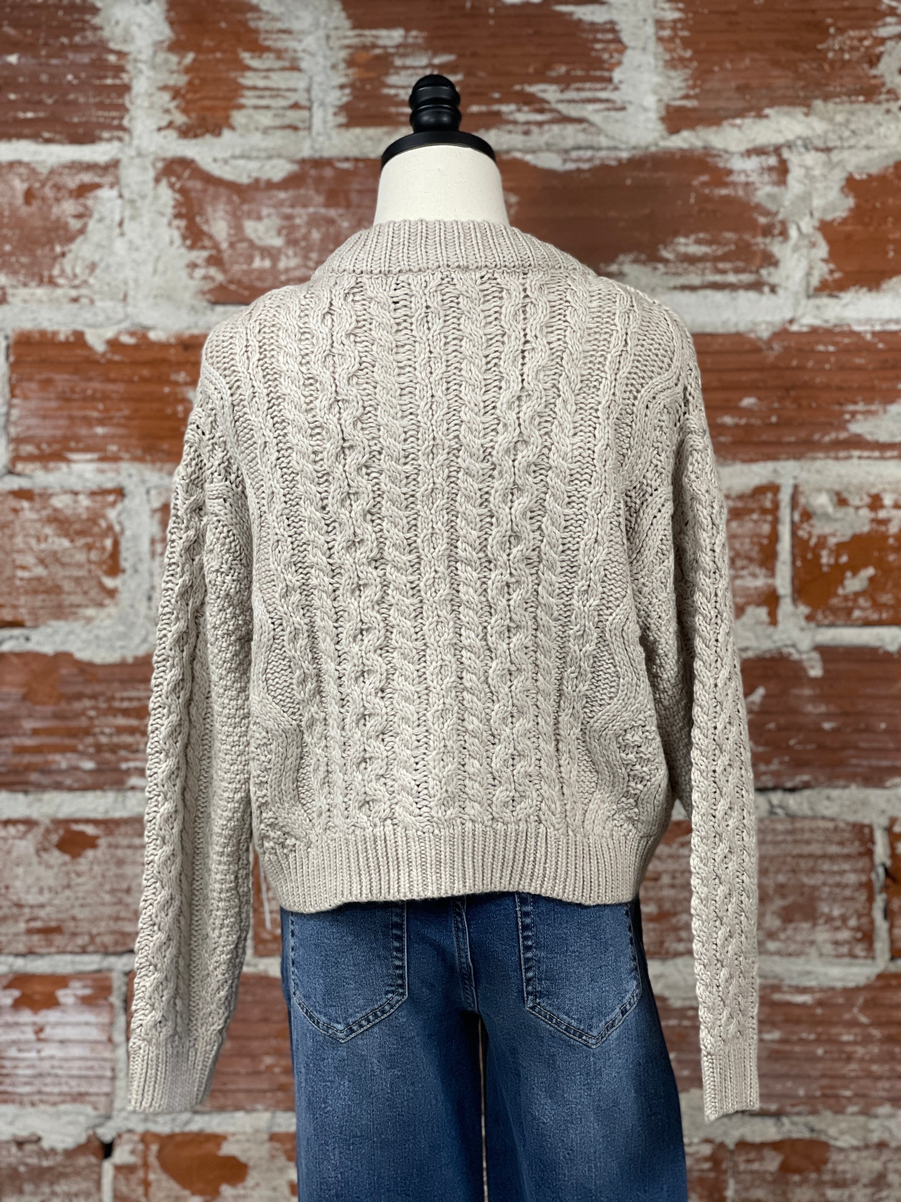 Ulrica Sweater in Sanded Stone-131 - Sweaters F/W (June - Nov)-Little Bird Boutique