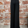 Dex Textured Flowy Pants in Black-220 Pants-Little Bird Boutique