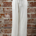 Dex Pull On Textured Pants in White-220 Pants-Little Bird Boutique