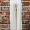 Dex Pull On Textured Pants in White-220 Pants-Little Bird Boutique
