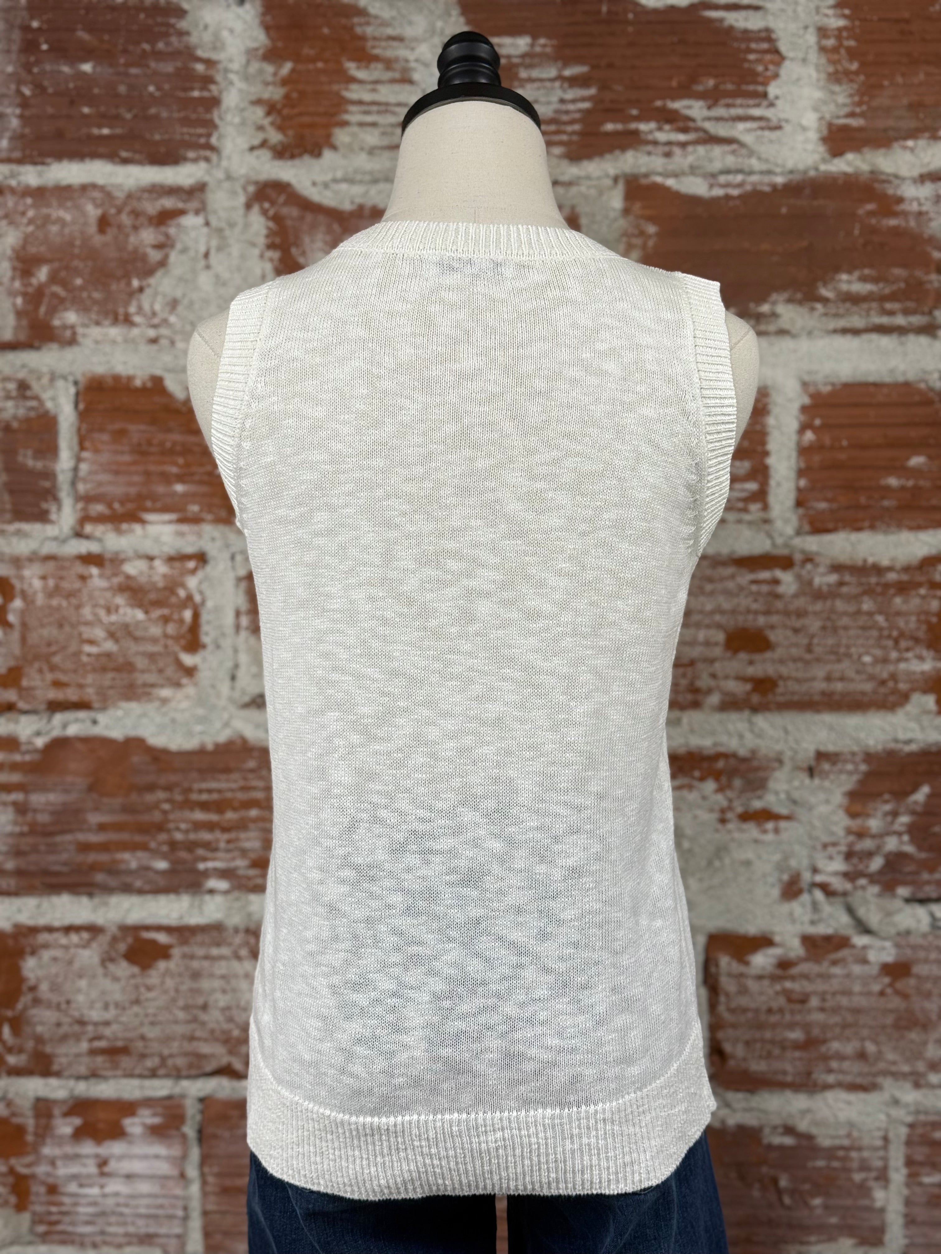 Hannah Sweater in Off White-132 - Sweaters S/S (Dec - May)-Little Bird Boutique