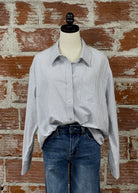 Lark Top in Blue and White Stripe-111 - Woven Top F/W (June- Nov)-Little Bird Boutique