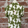THML Geo Top in Olive and Ivory-112 - Woven Top S/S (Dec - May)-Little Bird Boutique
