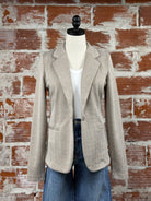 Kate Blazer in Almond Herringbone-143 Blazers-Little Bird Boutique