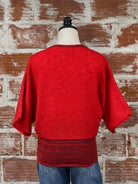 Kerisma Alhambra Sweater in Red and Burgandy-131 - Sweaters F/W (June - Nov)-Little Bird Boutique